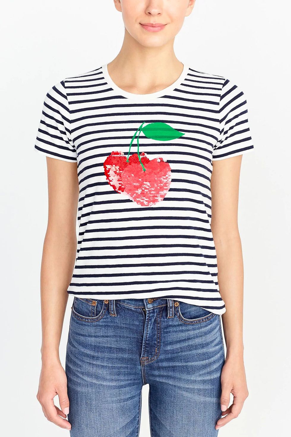Women's Sequin Cherries Collector T-Shirt 