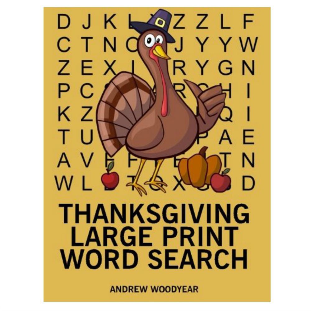 Thanksgiving Large Print Word Search