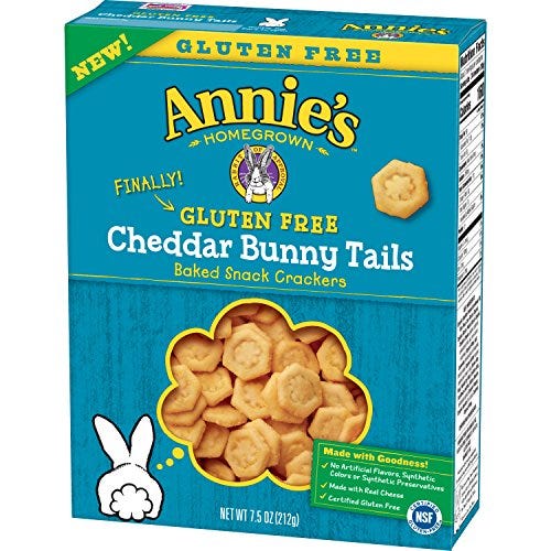 Annie's Gluten Free Cheddar Bunny Tail Crackers