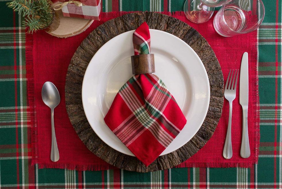 Rustic Red Jute Christmas Placemats