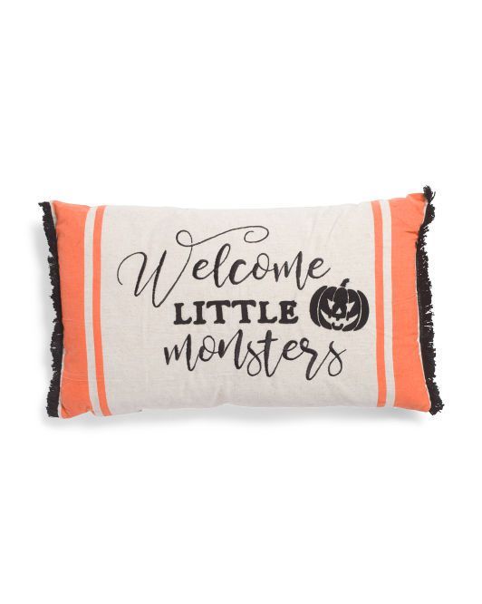 Welcome Little Monsters Pillow
