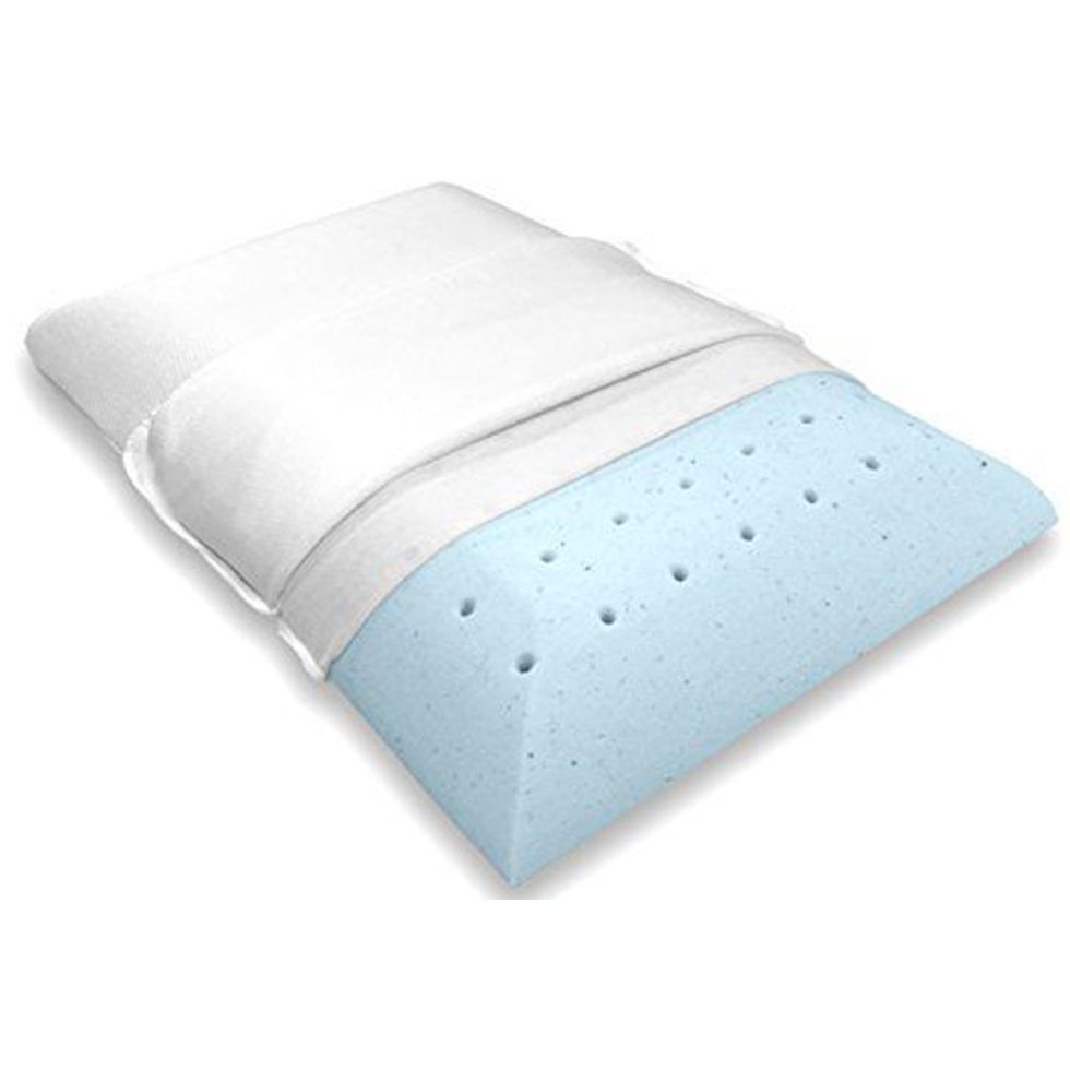 Ultra Slim Gel-Infused Memory Foam Pillow