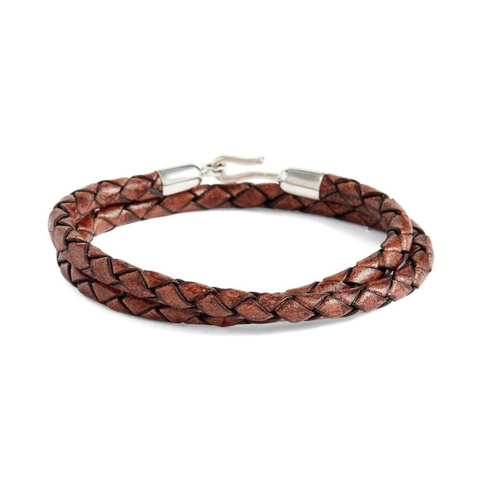 Wrap Long Leather Bracelet Men Bangles Fashion Sproty Chain