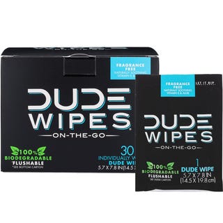 DUDE Wipes Flushable Wet Wipes