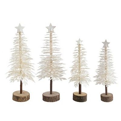 White Paper Decorative Christmas Trees