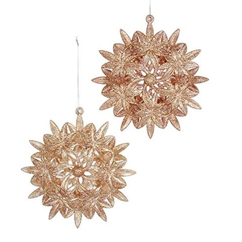 13 Rose Gold Christmas Ornaments - Best Rose Gold Decor For Christmas Trees