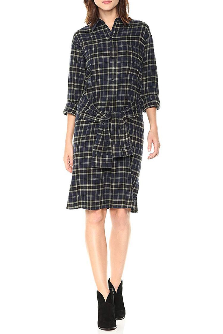 cute flannel shirt dresses