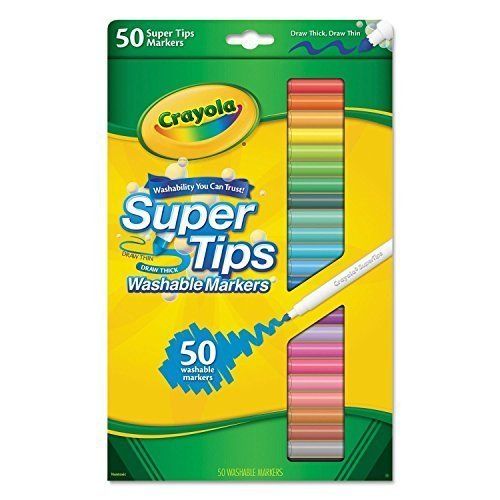 50ct Washable Super Tips Markers 