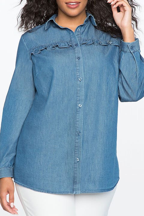 ladies chambray shirt uk