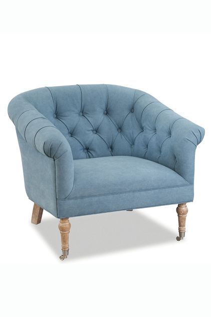 denim blue chair