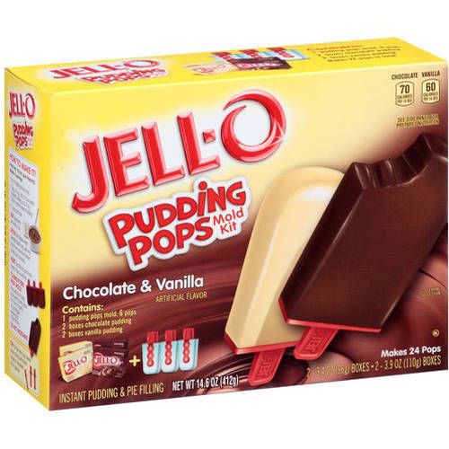 Jell-O Pudding Pops Chocolate & Vanilla Mold Kit, 14.6 Oz