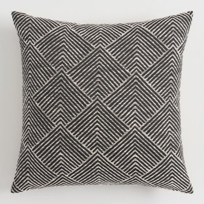 Geometric Angle Jacquard Pillow