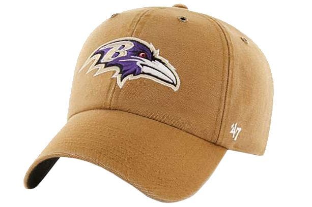 Men's Baltimore Ravens Carhartt x '47 Brown Clean-Up Adjustable Hat