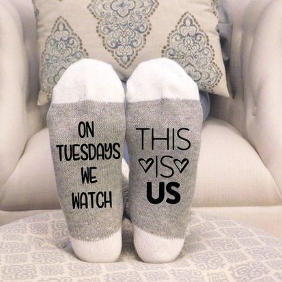 On Tuesdays We Watch 'This Is Us' Socks