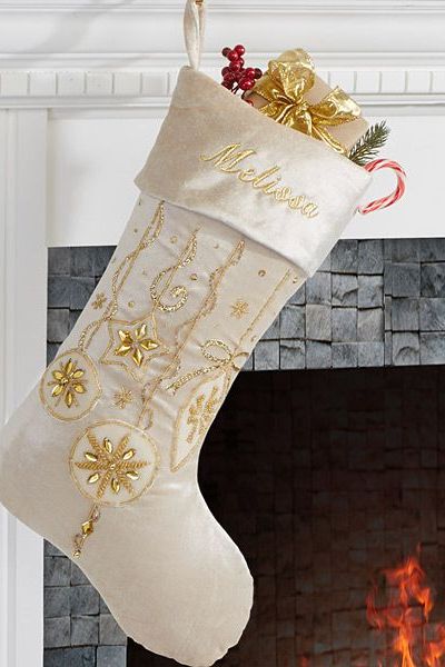 Personalized Beaded Stocking