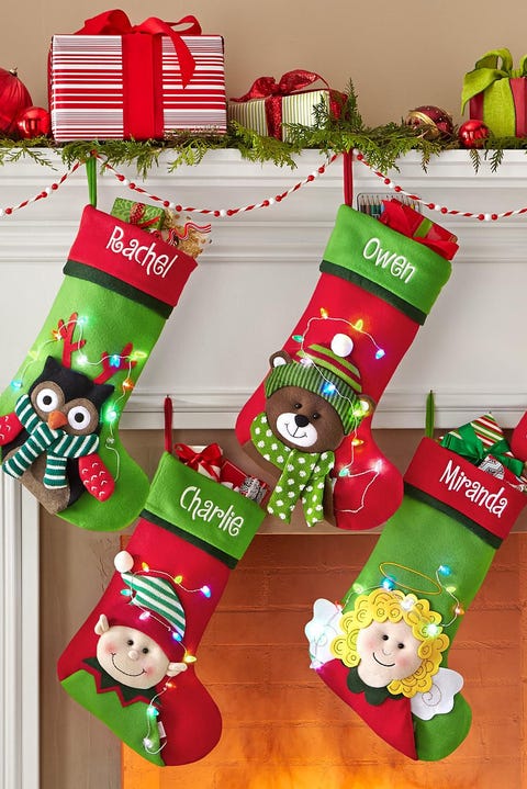 20 personalized christmas stockings embroidered and monogrammed