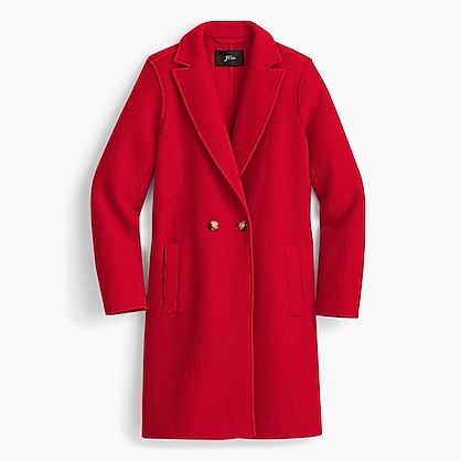 J crew daphne topcoat hot sale in italian boiled wool