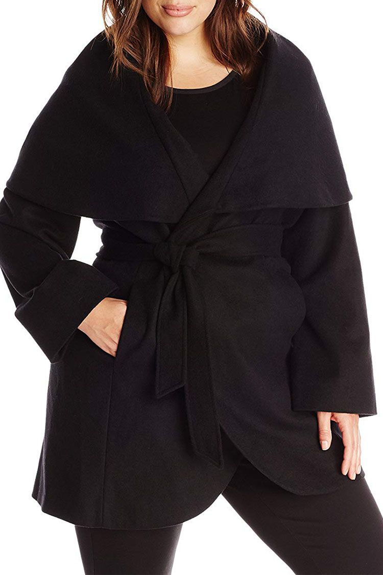 T Tahari Marla Oversized Wrap Coat