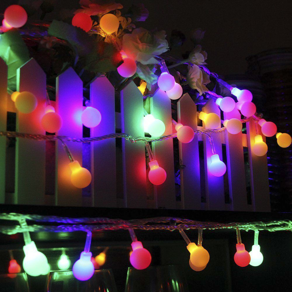 LED Christmas String Light Multi-Color Vintage Bulb Household Outdoor Decorative 