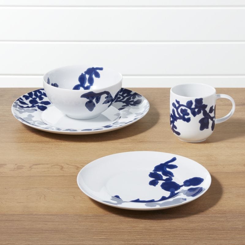 Indigo Vine 4-Piece Place Setting