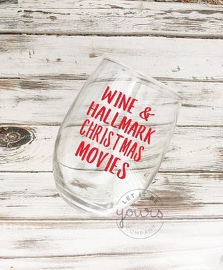 Hallmark Movies Wine Glass