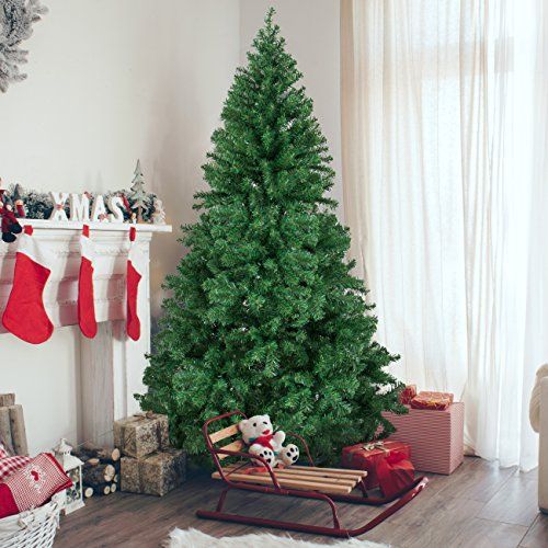 Premium Hinged Artificial Christmas Pine, 6 Feet