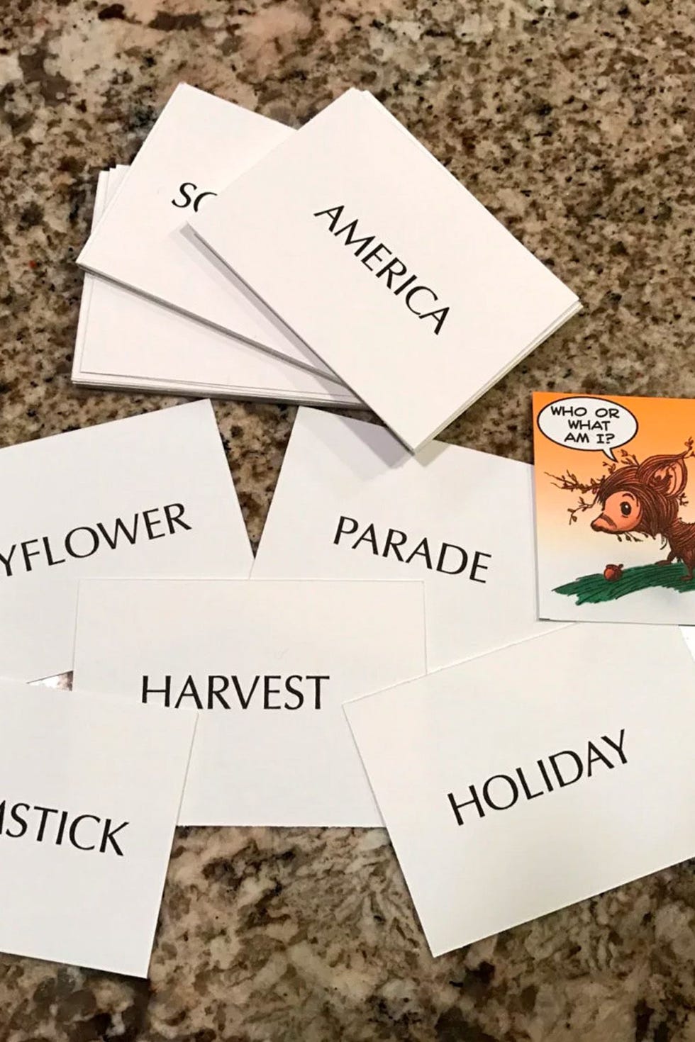 Thanksgiving Card Game 