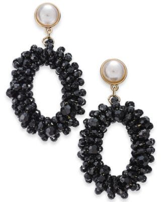 Drop Hoop Earrings
