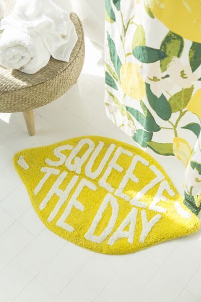 "Squeeze The Day" Bath Mat