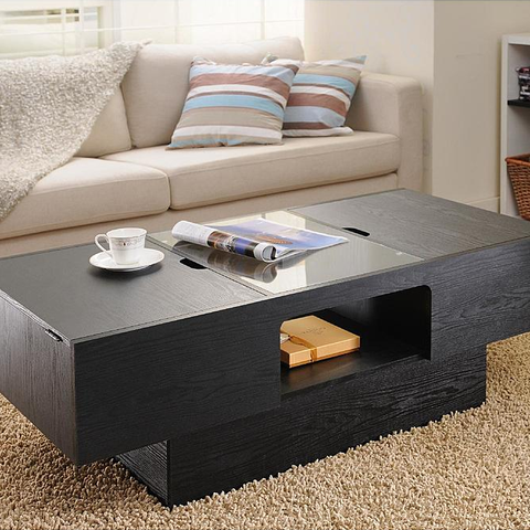 Featured image of post Glass Top Display Coffee Table With Drawers / It is made from an iron sewing machine base that is topped with an old printer&#039;s typecase.