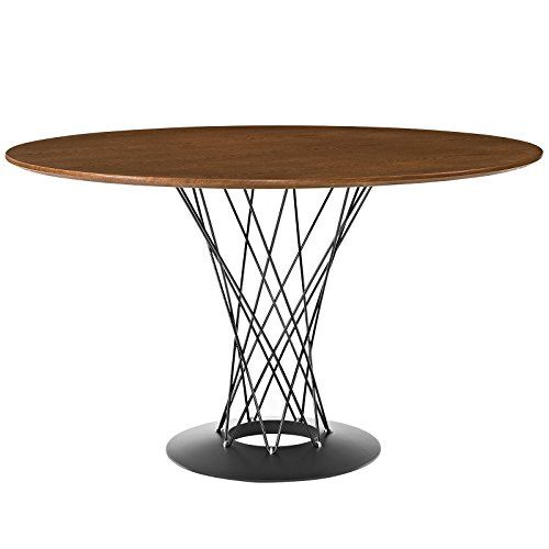 Cyclone Wood Top Dining Table