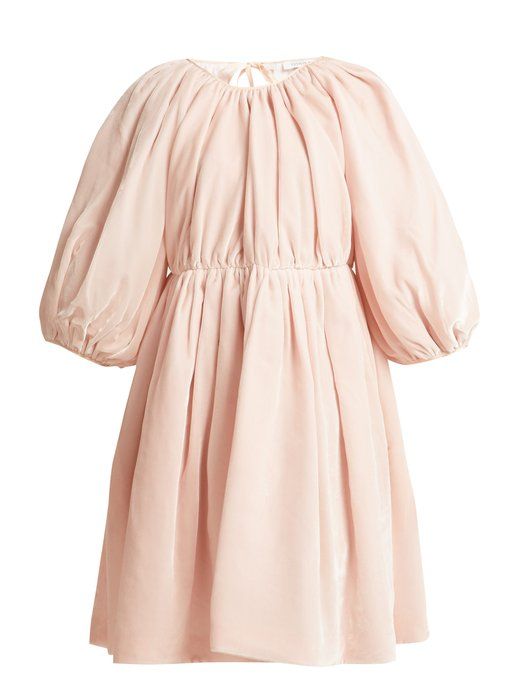 cecilie bahnsen pink babydoll dress