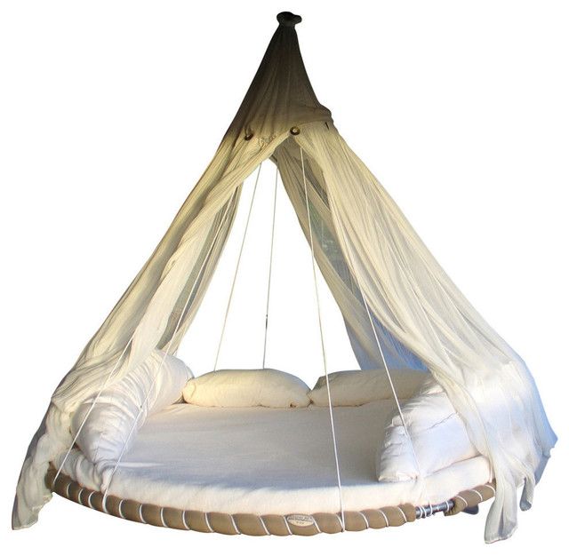 Diy Trampoline Bed Swing How To Upcycle Your - Round Hanging Bed Diy