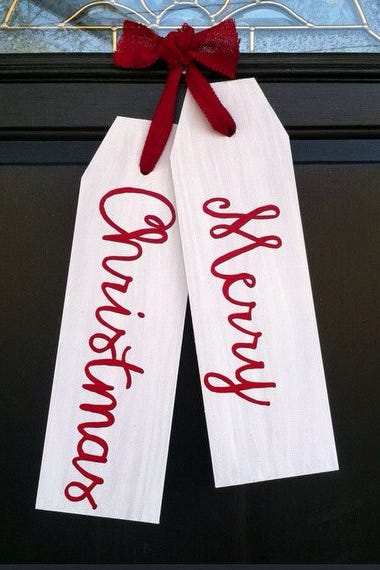 Christmas door tags Christmas door tags
