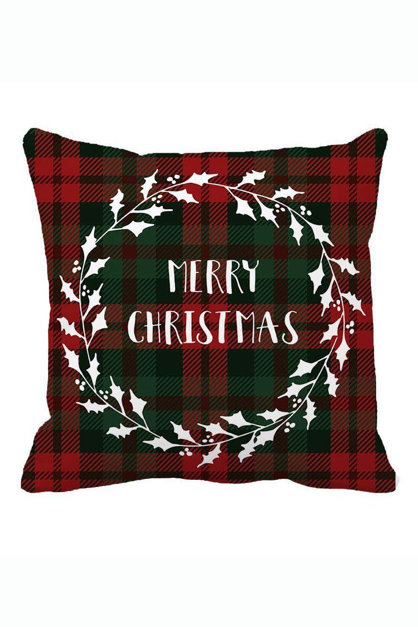 red christmas pillow covers