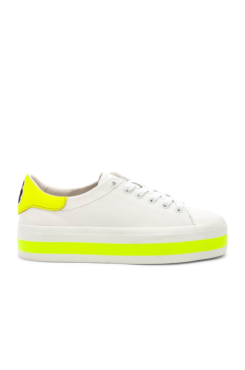 lime green platform sneakers