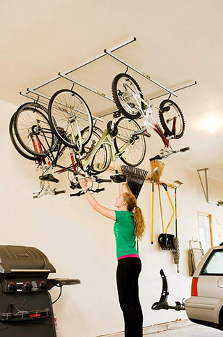 Soporte para bicicletas montado en el techo