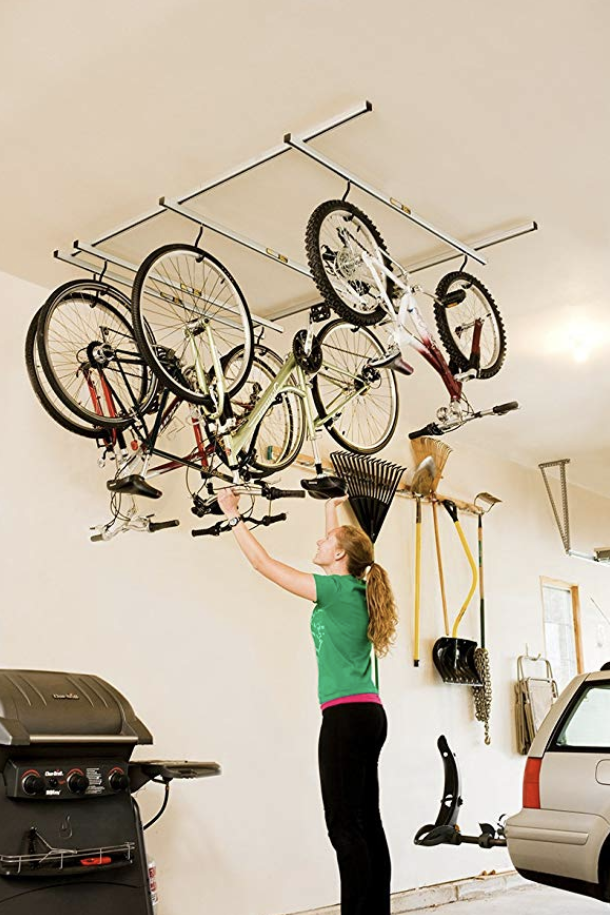 Ceiling-Mounted Bike Rack
