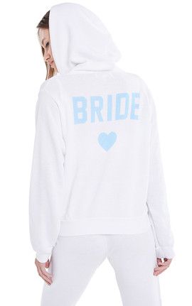 white bride tracksuit