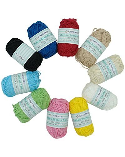 Charmkey 100% Cotton Mini Yarn Skeins