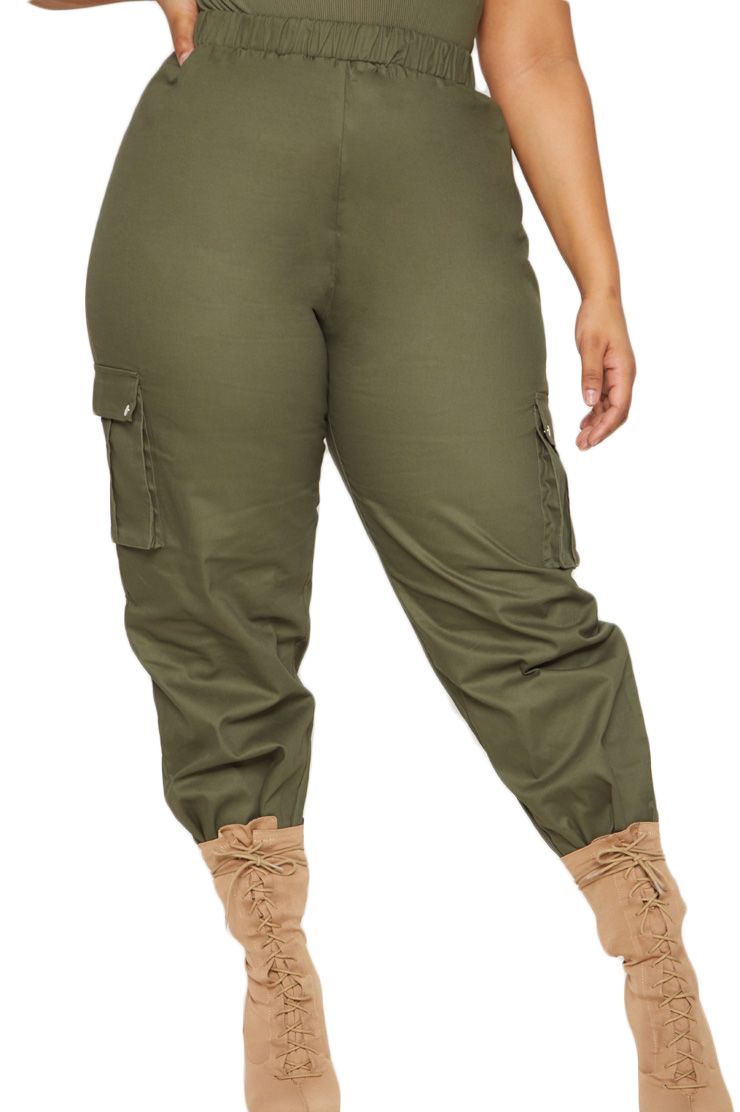 Olive Cargo Trousers