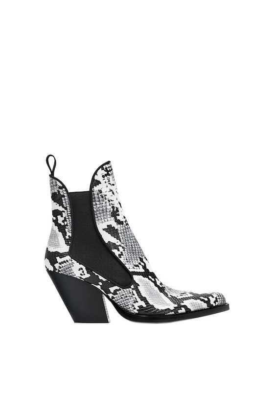Snakeskin Ankle Boots