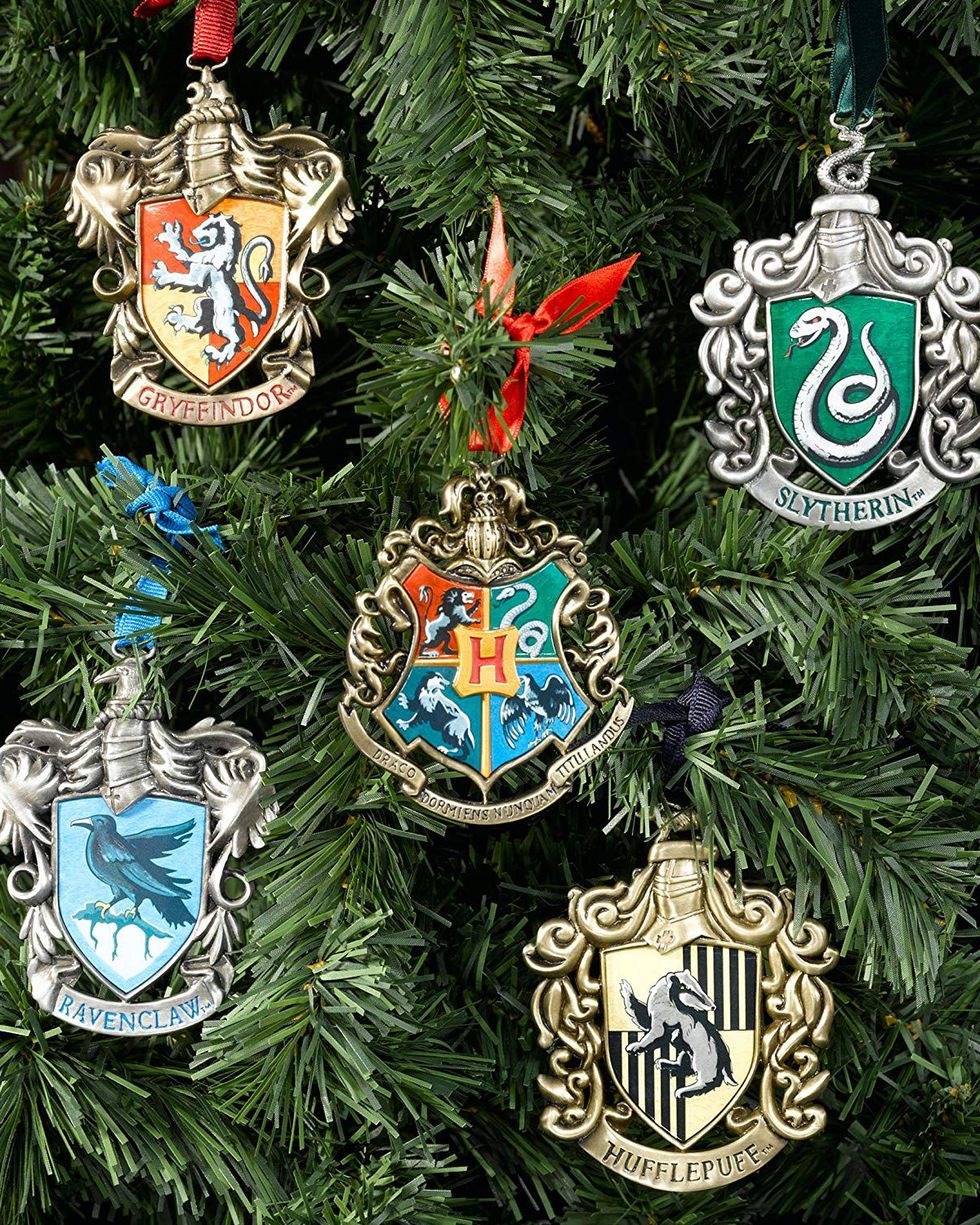 Hallmark Harry Potter Hogwarts Crest Christmas Ornaments 