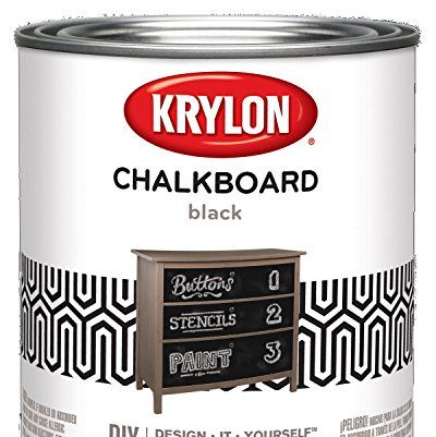 Krylon Black Chalkboard Paint - Pack of 6 Spray Cans