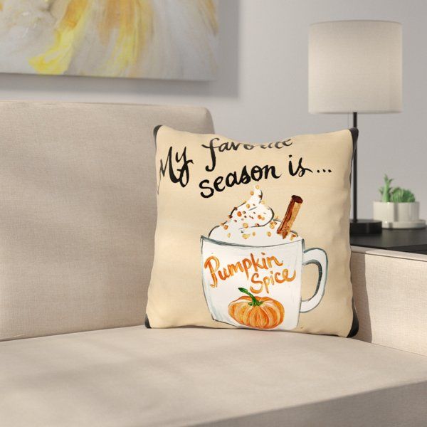 Pumpkin Spice Throw Pillow