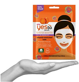 Yes To Carrots Vitamin Enriched Kale Paper Mask