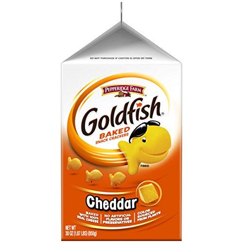 Cheddar Goldfish Crackers, 30 oz carton