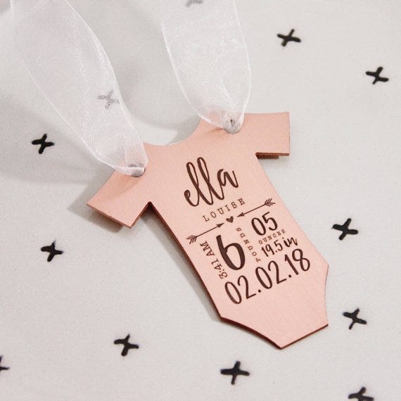 Baby Stats Ornament
