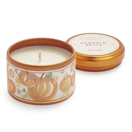 Tin Pumpkin Spice Soy Candle