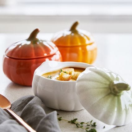 Pumpkin Bowl With Lid